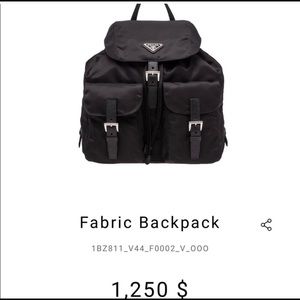 PRADA  BACKPACK